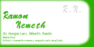 ramon nemeth business card